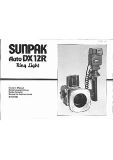 Sunpak 12 DX manual. Camera Instructions.